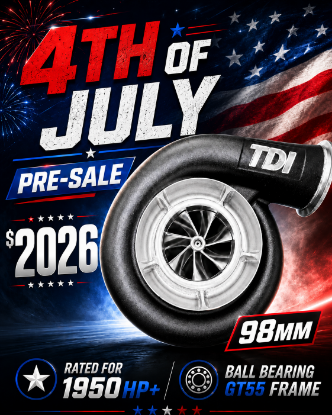 Picture of 4TH OF JULY TDI GT55 Billet 98mm Dual Ball Bearing PRESALE