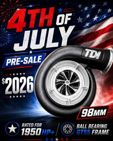Picture of 4TH OF JULY TDI GT55 Billet 98mm Dual Ball Bearing PRESALE